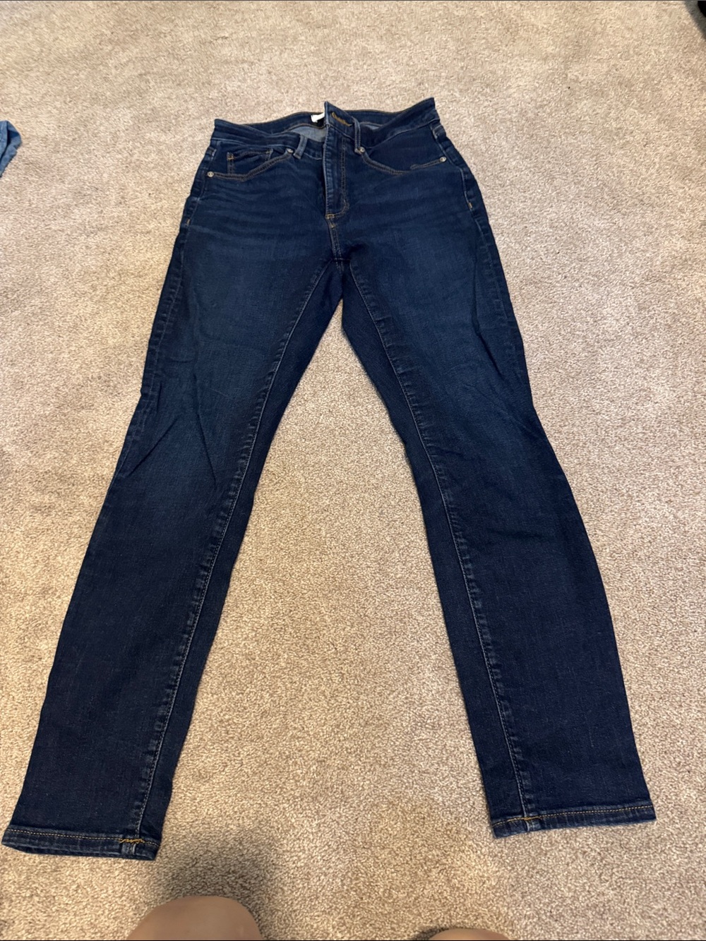 LOFT Dark Indigo Skinny Jeans
